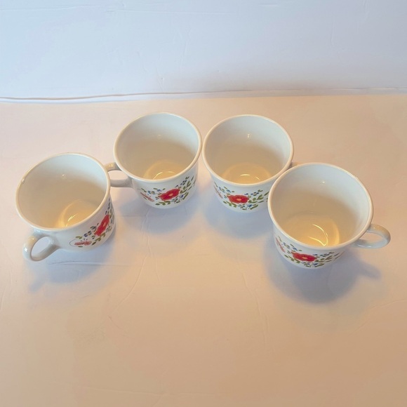 Corelle by Corning WILDFLOWER Coffee Cups Mugs Lot of 4, drink w… - Picture 8 of 8